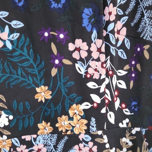 Lands' End Floral Print Sleeveless Ponte Sheath - 10P - Picture 8 of 10